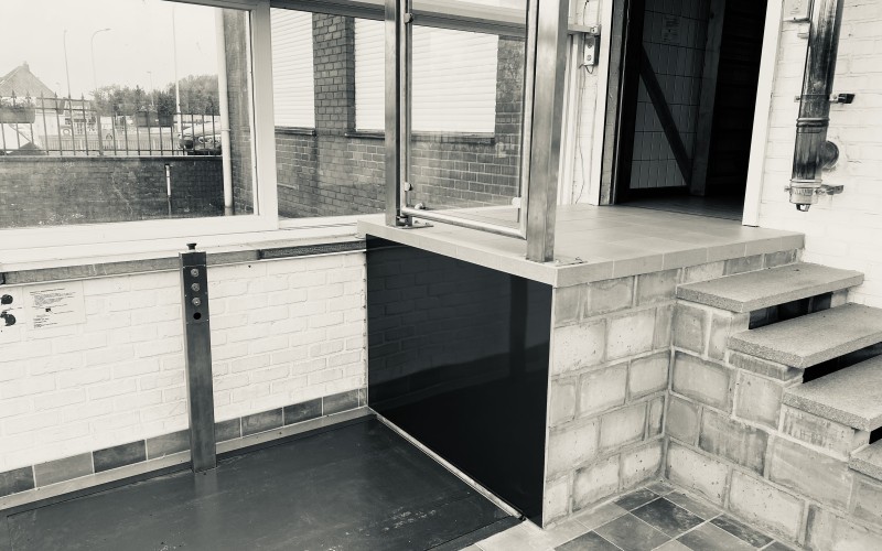 lift beneden zijaanzicht